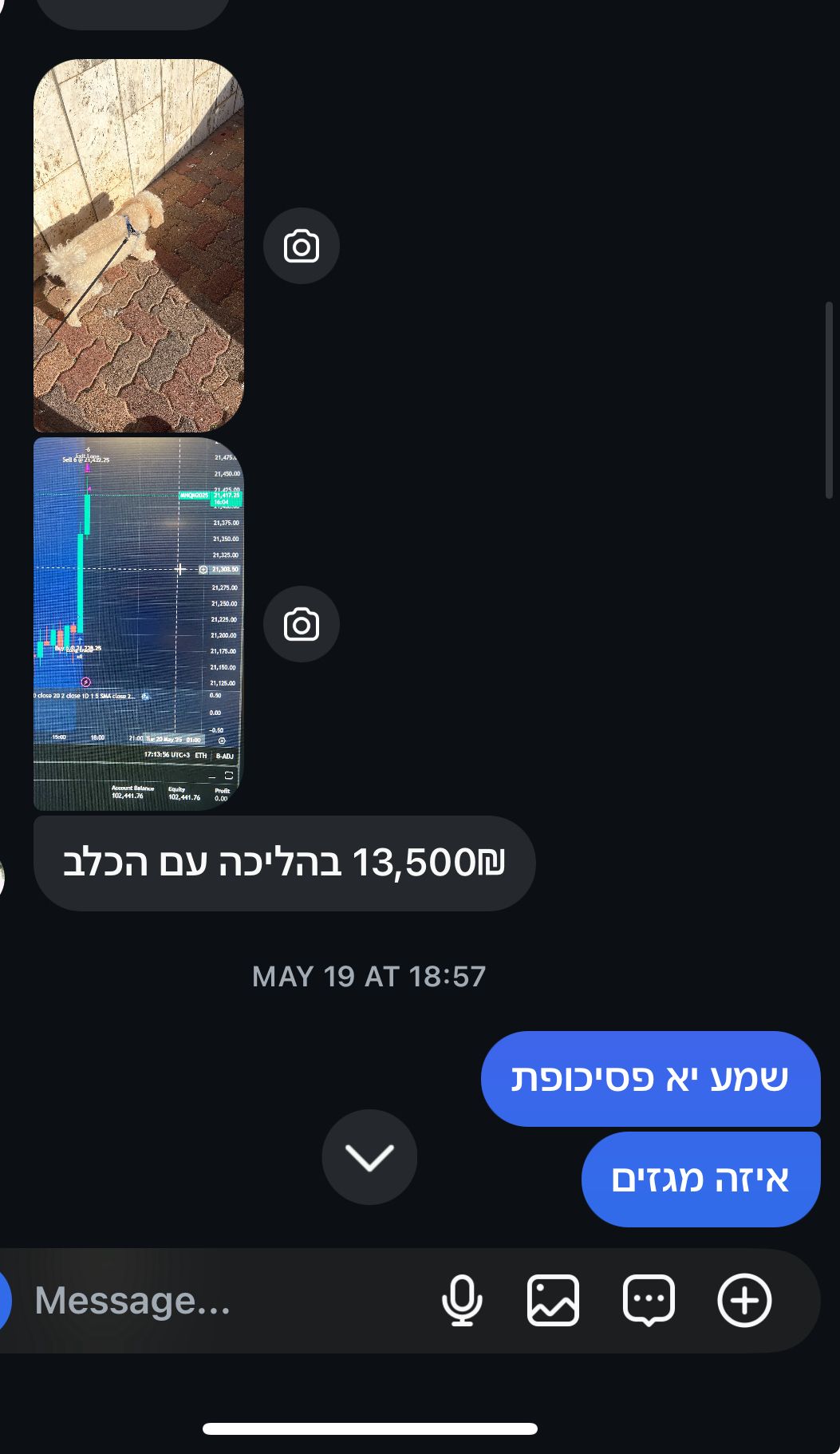 תוצאת מסחר — 13,500₪
